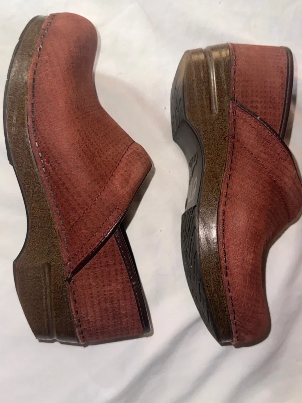 Dansko Women's Slip-On Clogs in Burnt Orange - Picture 3 of 9